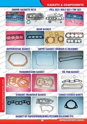 Manufacturers Exporters and Wholesale Suppliers of Gaskets Components Delhi Delhi